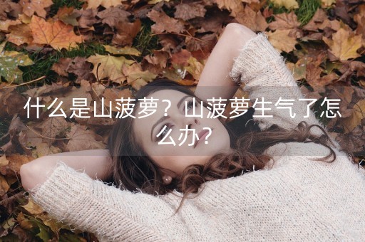 什么是山菠萝？山菠萝生气了怎么办？-第1张图片-女性汇