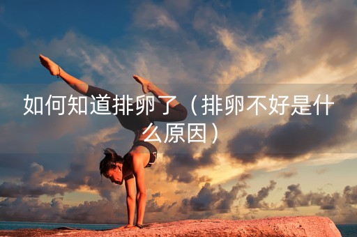 如何知道排卵了（排卵不好是什么原因）-第1张图片-女性汇