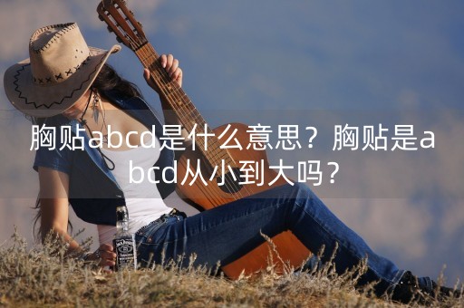 胸贴abcd是什么意思？胸贴是abcd从小到大吗？-第1张图片-女性汇