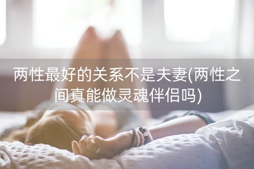 两性最好的关系不是夫妻(两性之间真能做灵魂伴侣吗)-第1张图片-女性汇